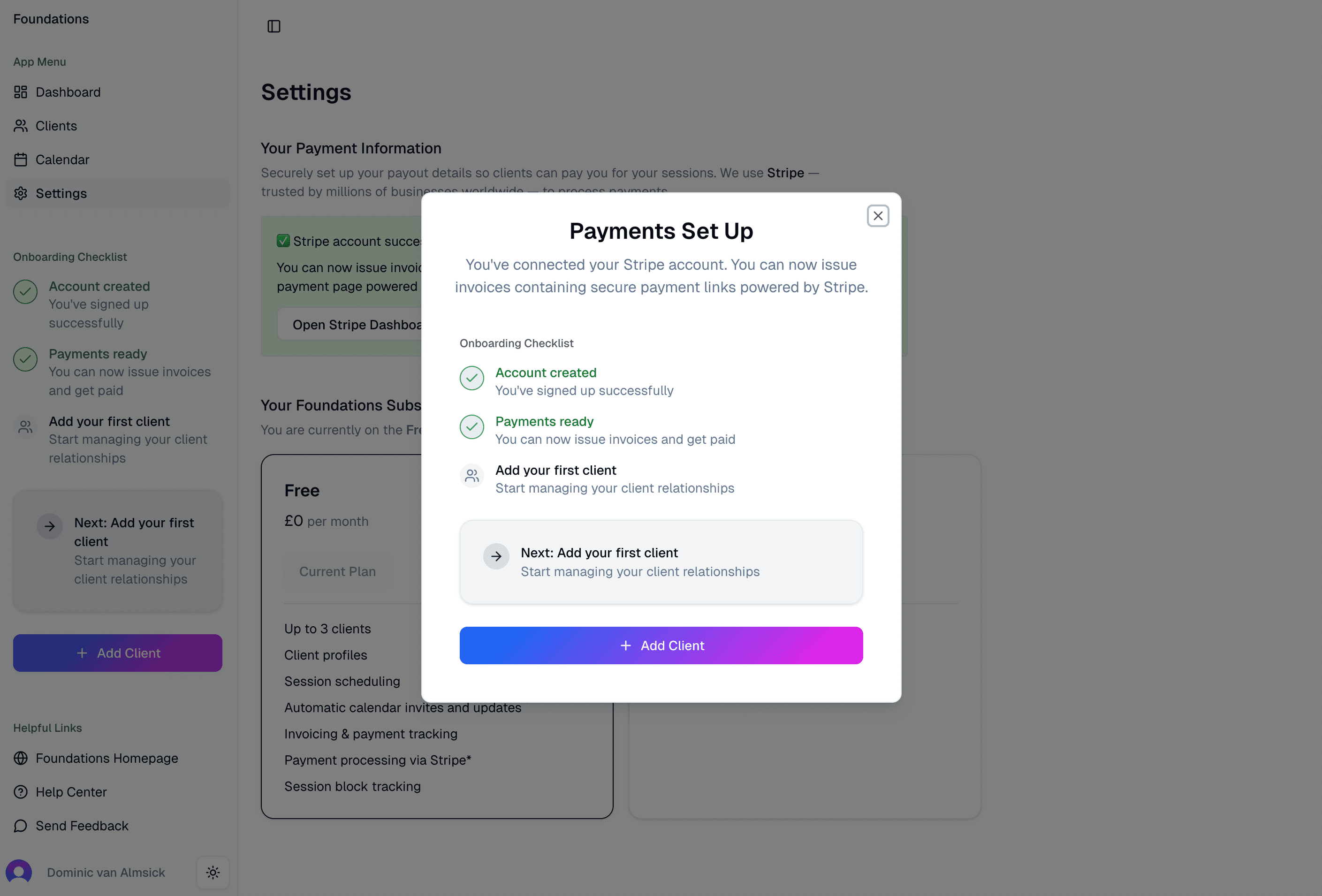 Onboarding step 2