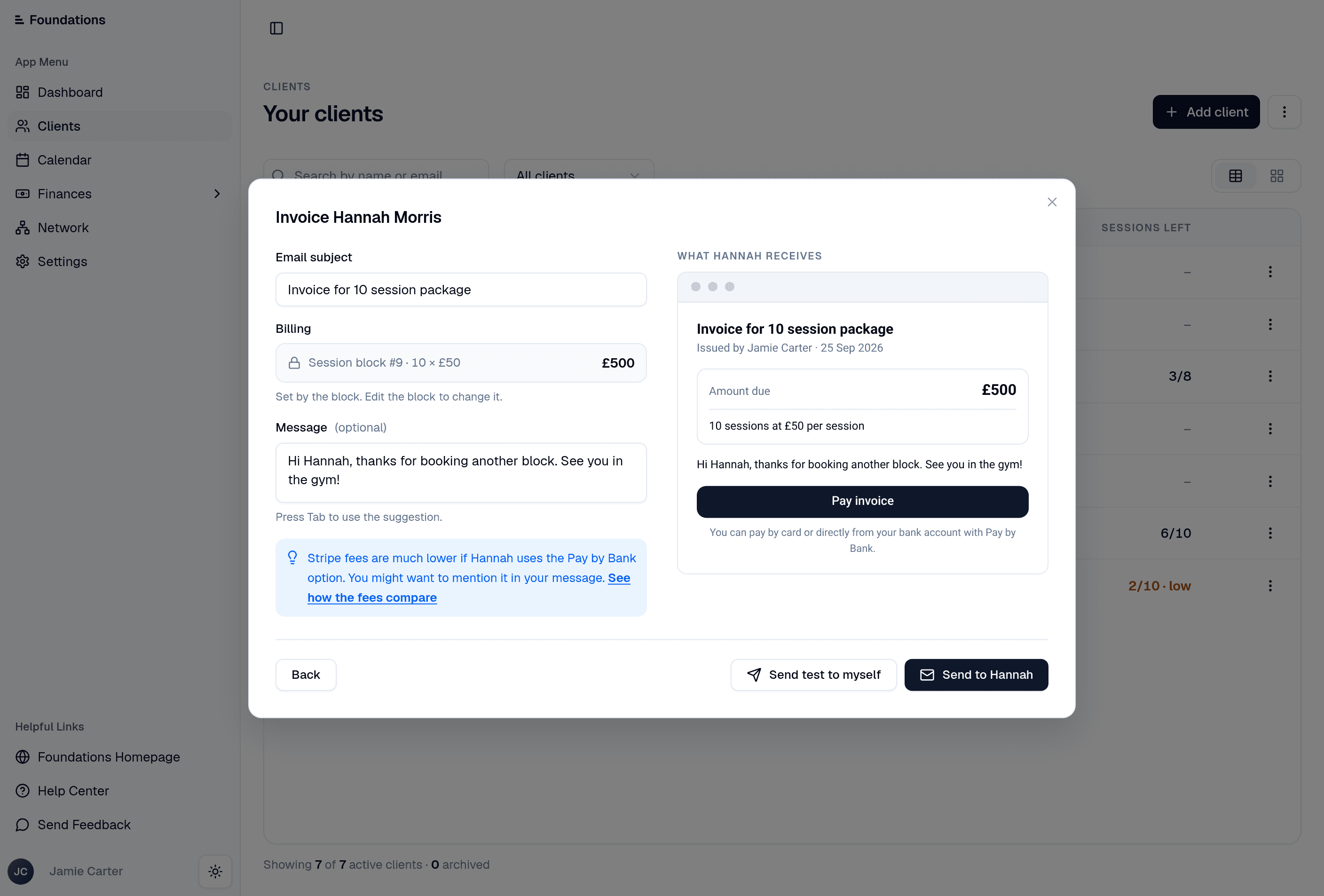 Invoice preview